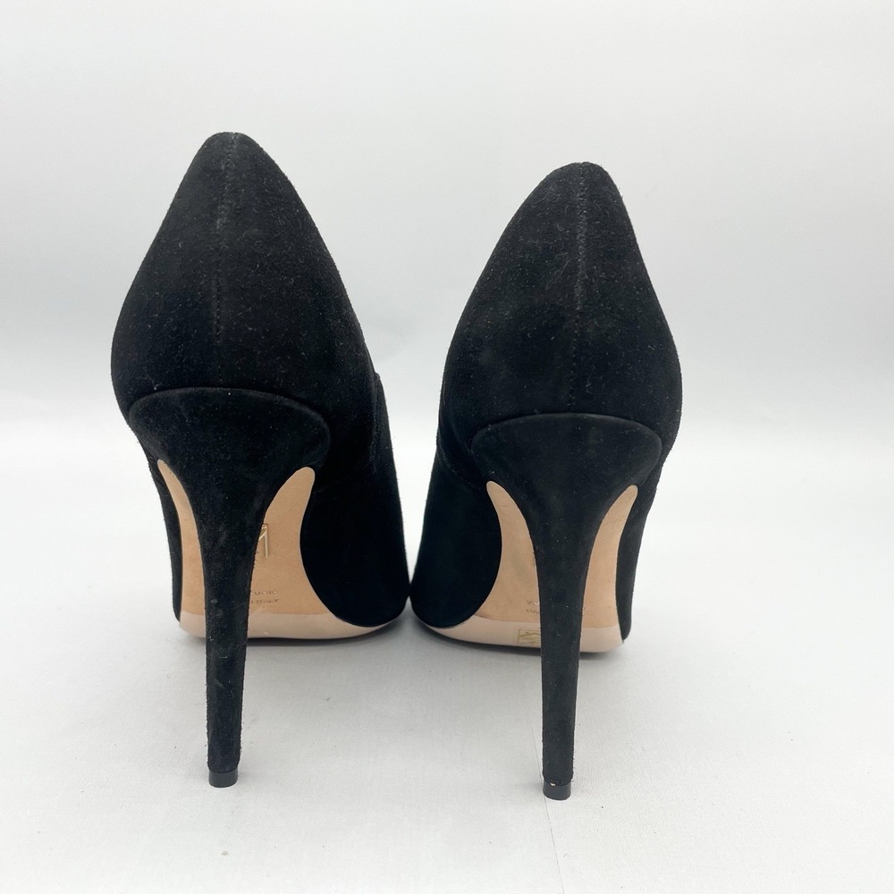 Tamara Mellon Womens 40 10 Pump Shoes Black Suede Pointed Toe‎ Stiletto Heels - Picture 6 of 12